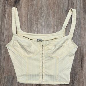 Free People Cream Tank Top